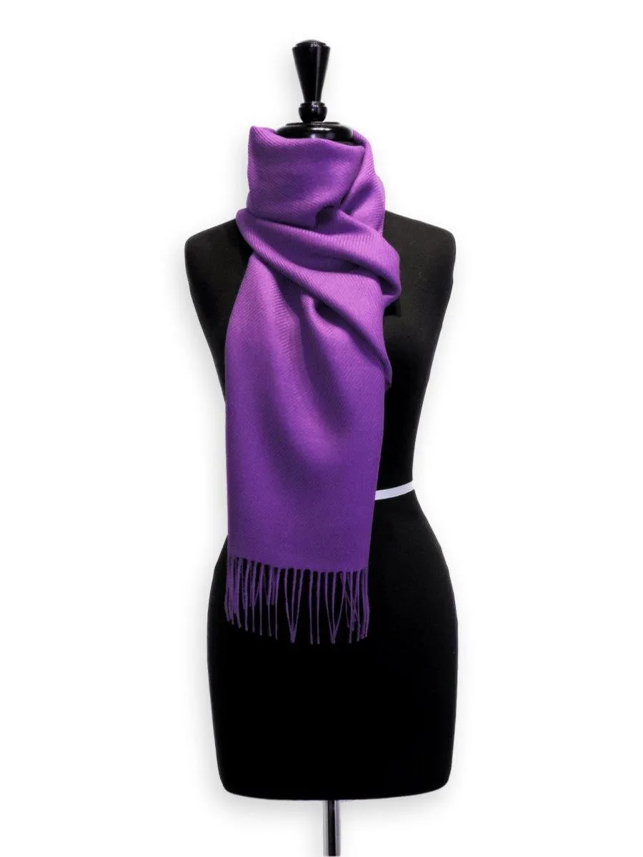 100% Baby Alpaca Scarf - Amethyst Purple