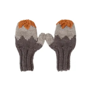 Acorn Zig Zag Mittens - Grey