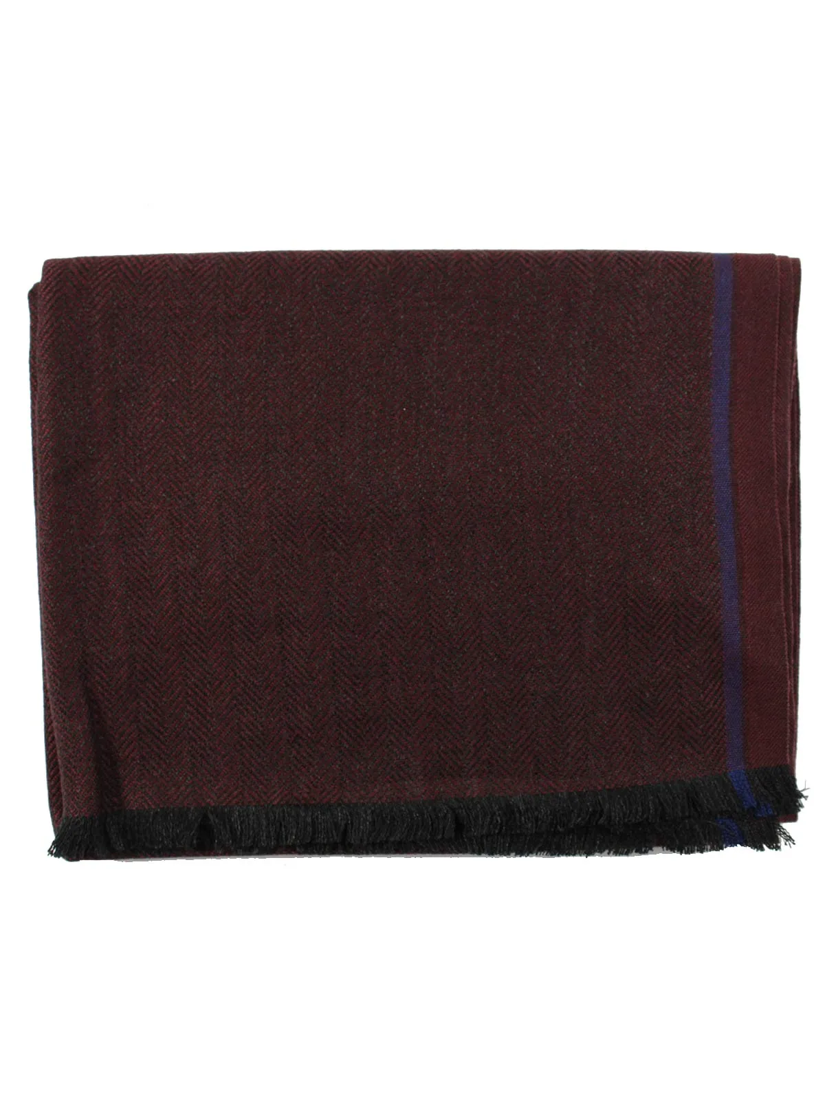 Agnona Scarf Bordeaux Herringbone - Luxury Silk Shawl FINAL SALE