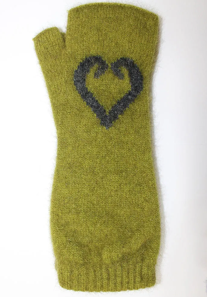 Aroha Possum Merino Fingerless Mittens