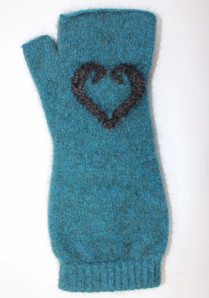 Aroha Possum Merino Fingerless Mittens