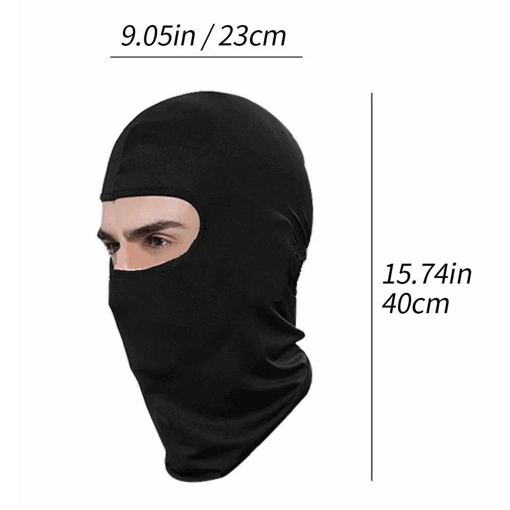 Balaclava Face Mask Lycra Tactical Face Shield Windproof Visage Full Face Scarf For Summer Cycling Ski Motorcycle Men and Women