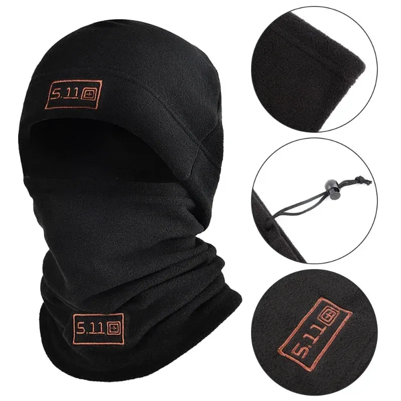 Balaclavas Winter Anti-cold Hat Polar Fleece Thicken Warmth Cap for Men Women Headgear Cycling Windproof Hat&scarf