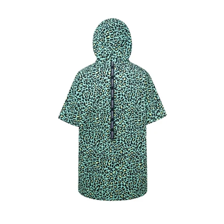 Barrel Unisex Swell Zip-Up Poncho Towel-LEOPARD