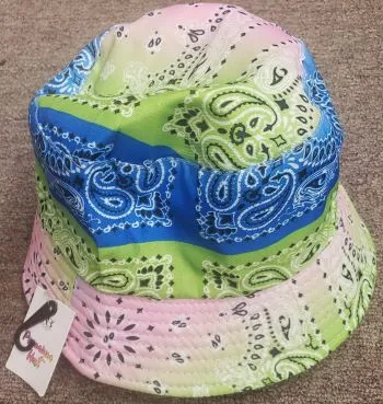 Brayden XVII -- Poly Bucket Hat -- Multi Paisley