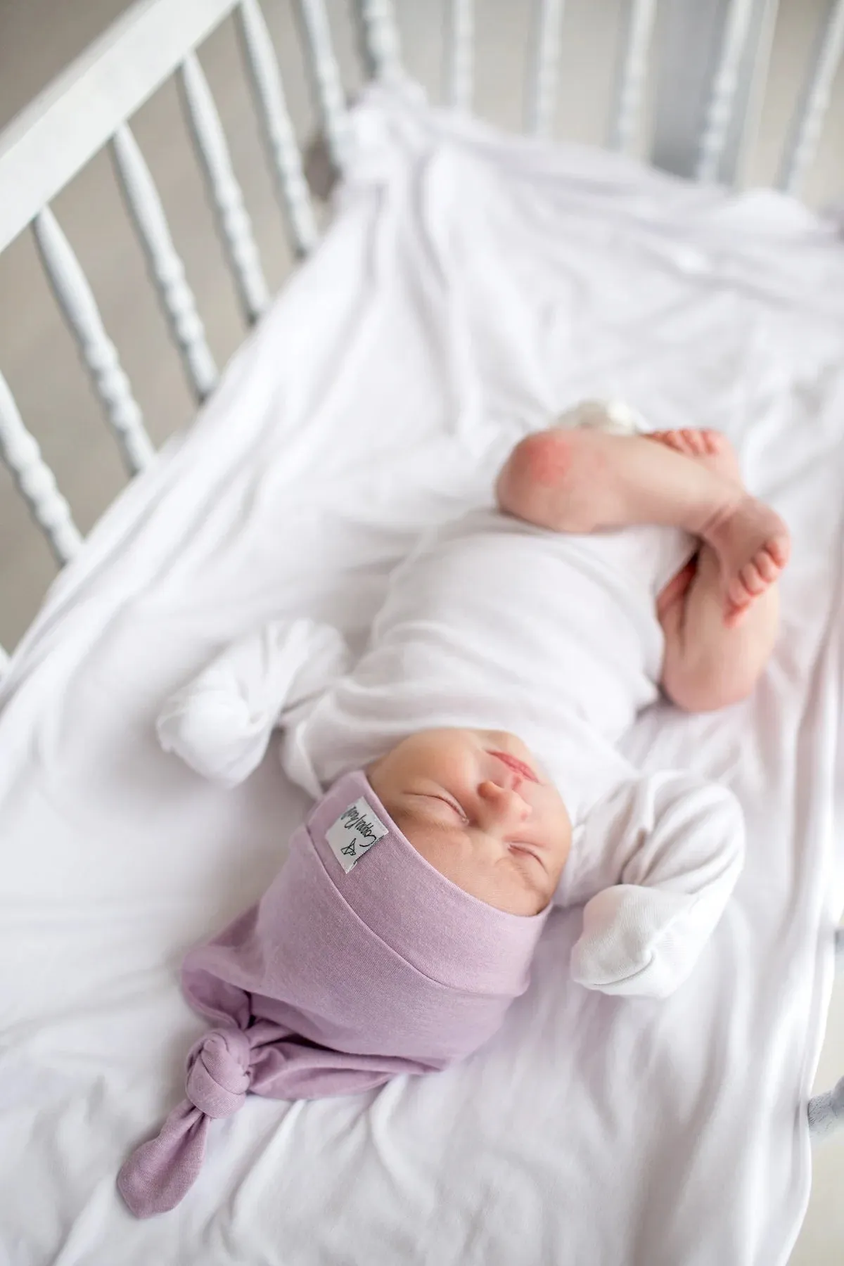 Copper Pearl Newborn Top Knot Hat | Lily