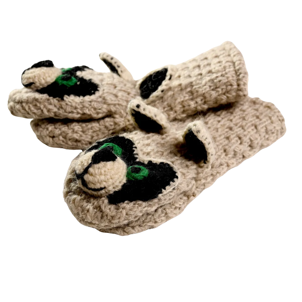 Crochet Rockey Racoon Mittens