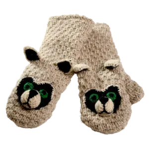 Crochet Rockey Racoon Mittens