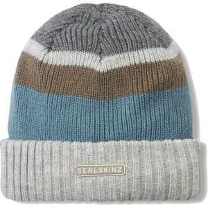 Cromer Waterproof Beanie - Cream/Blue