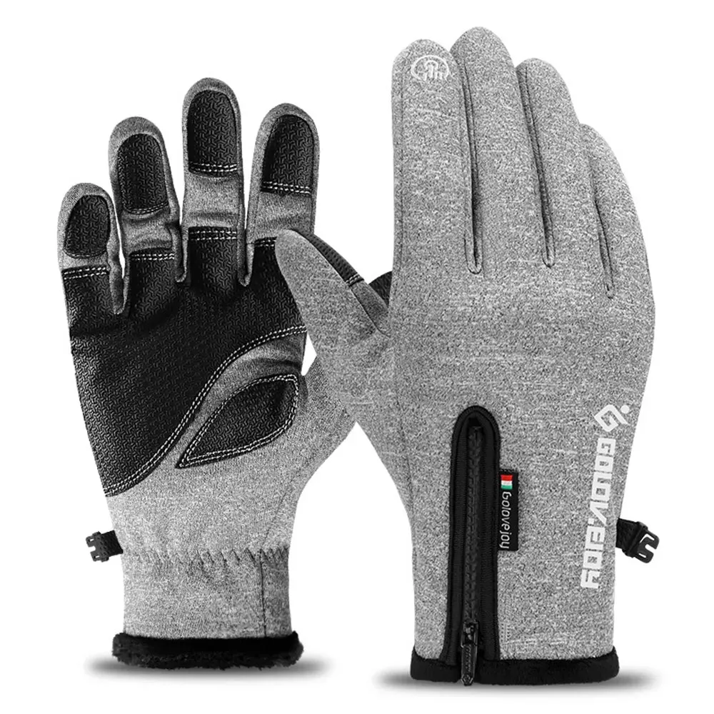 Cycling Gloves Moto Gloves Winter Thermal Fleece Lined Winter Water Resistant Touch Screen Non-slip Motorbike Riding Gloves