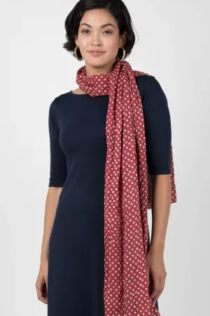 Dabu Dot Block Print Scarf