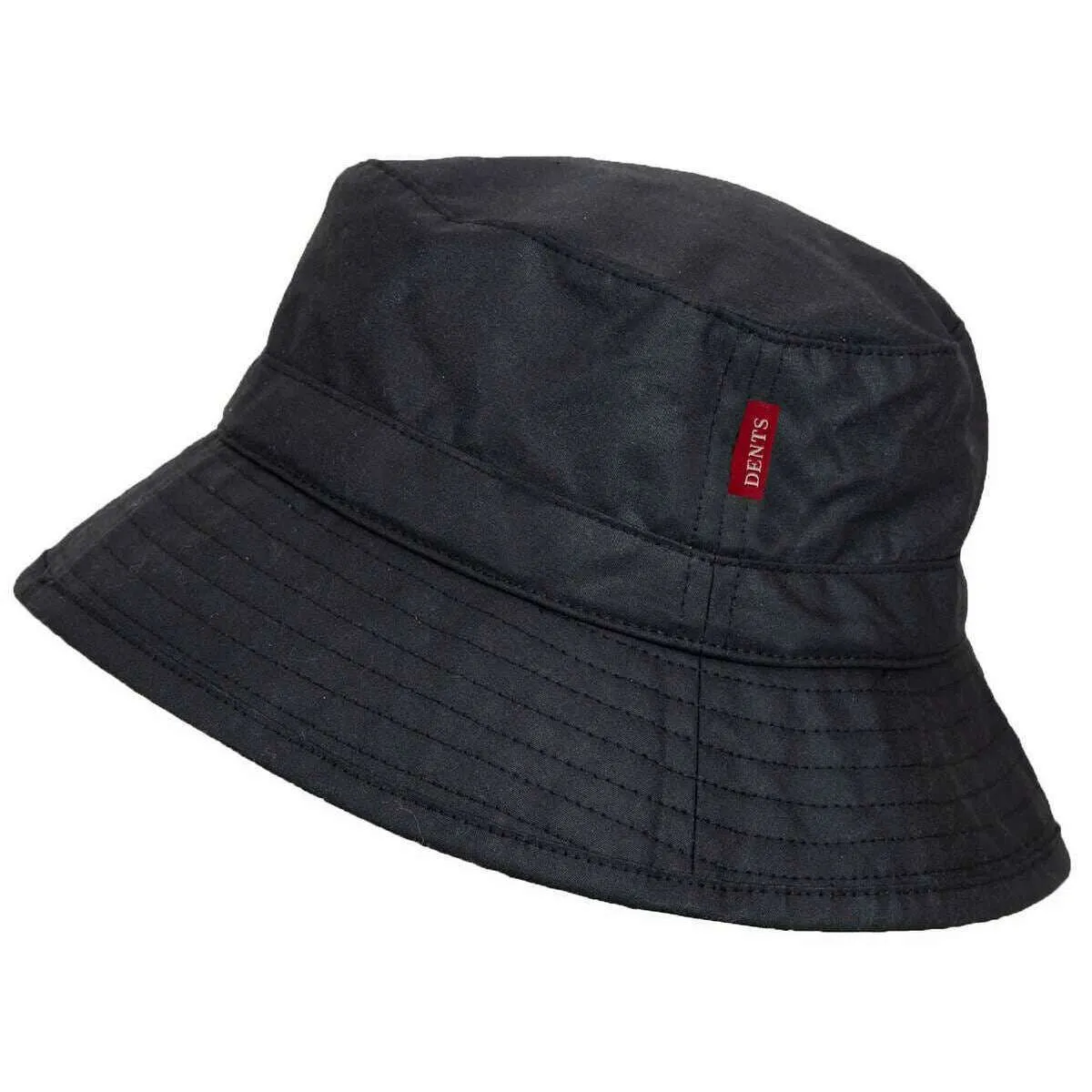 Dents Dora Waxed Cotton Bucket Hat - Black