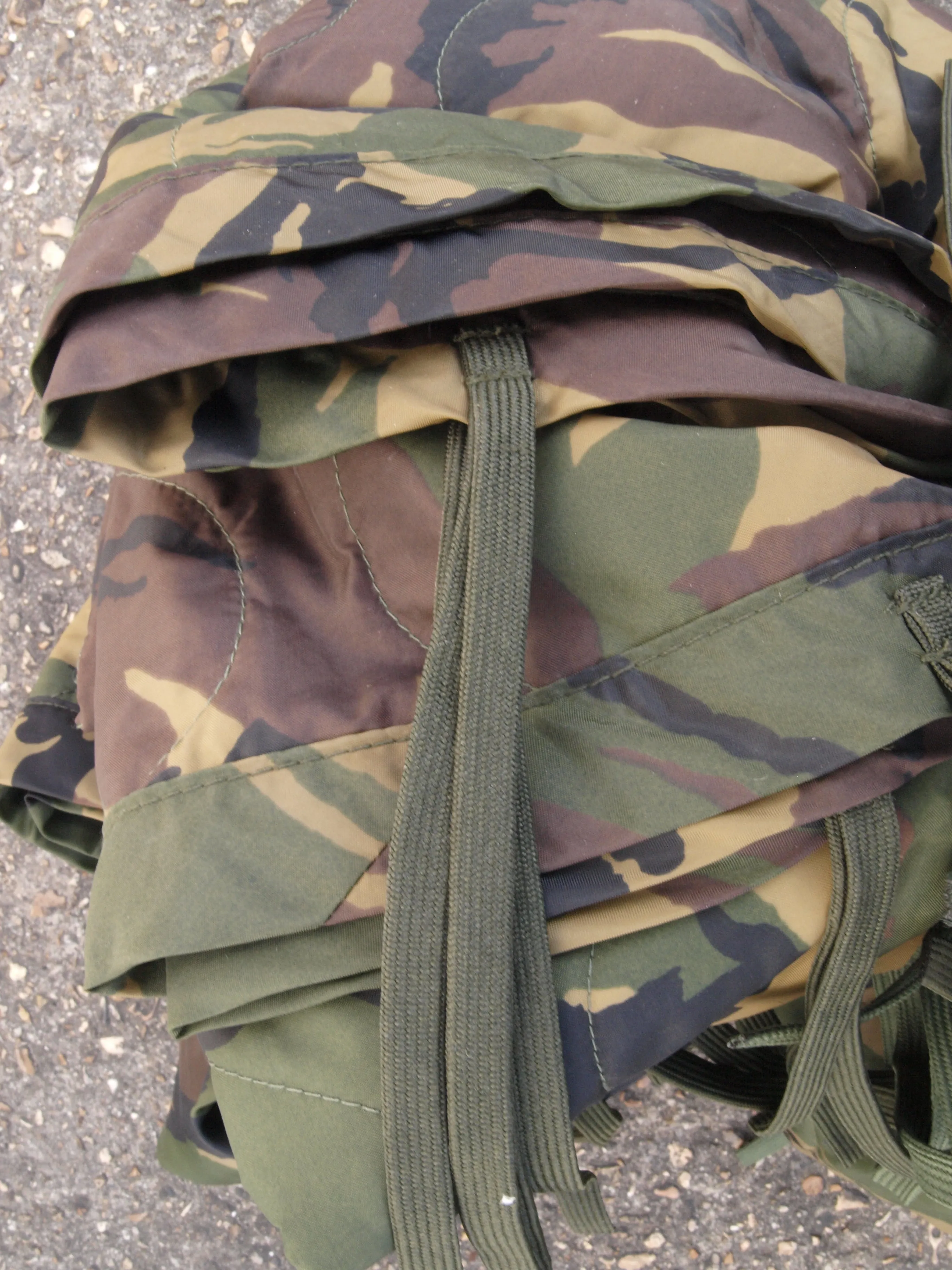 Dutch DPM Camo Poncho quilted liner - for use with poncho as sleeping bag