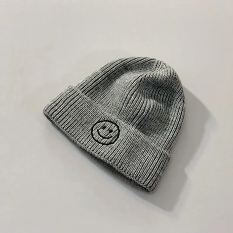 Embroidery Winter Kids Knitted Hats Children  Warm