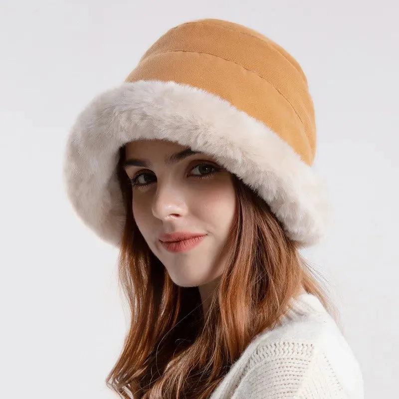 Fashion Bucket Fur Winter High Quality Warm Windproof Hat