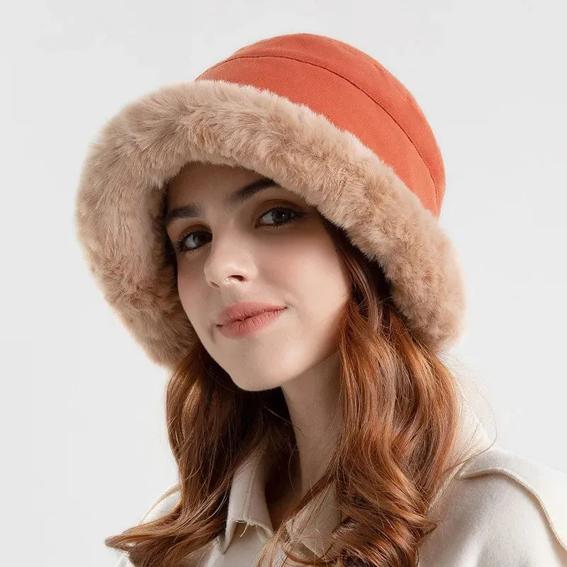 Fashion Bucket Fur Winter High Quality Warm Windproof Hat