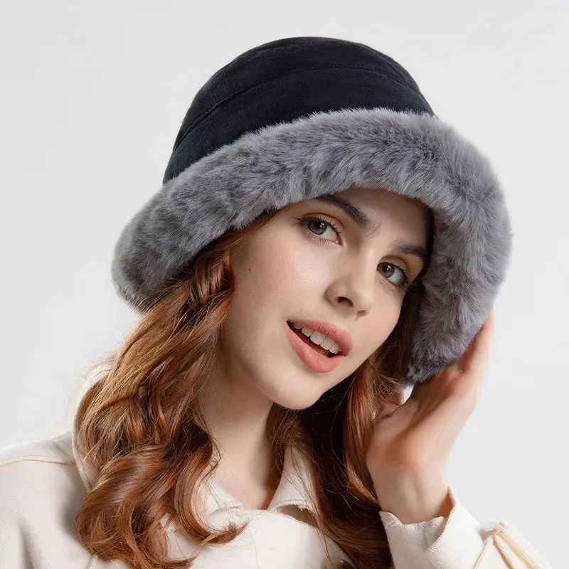 Fashion Bucket Fur Winter High Quality Warm Windproof Hat