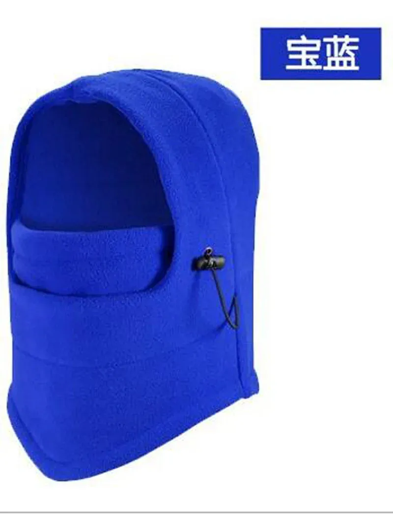 Fashion Winter Thermal Fleece Hat Winter Men Women Hats Hood Bike Windproof Face Balaclava Hat Neck Warmer Hiking Scarves Hats