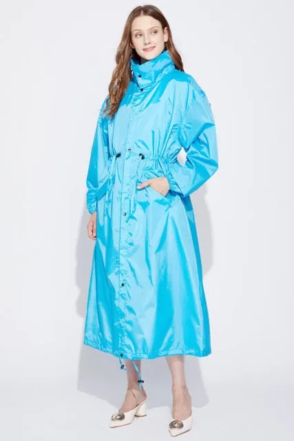 Female Raincoat Women Men cloak Waterproof Hooded Rain Coat Ponchos Jackets  plus size