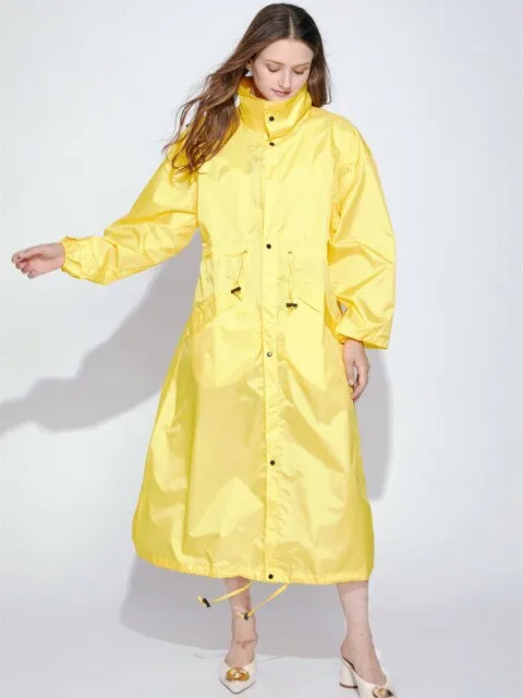 Female Raincoat Women Men cloak Waterproof Hooded Rain Coat Ponchos Jackets  plus size