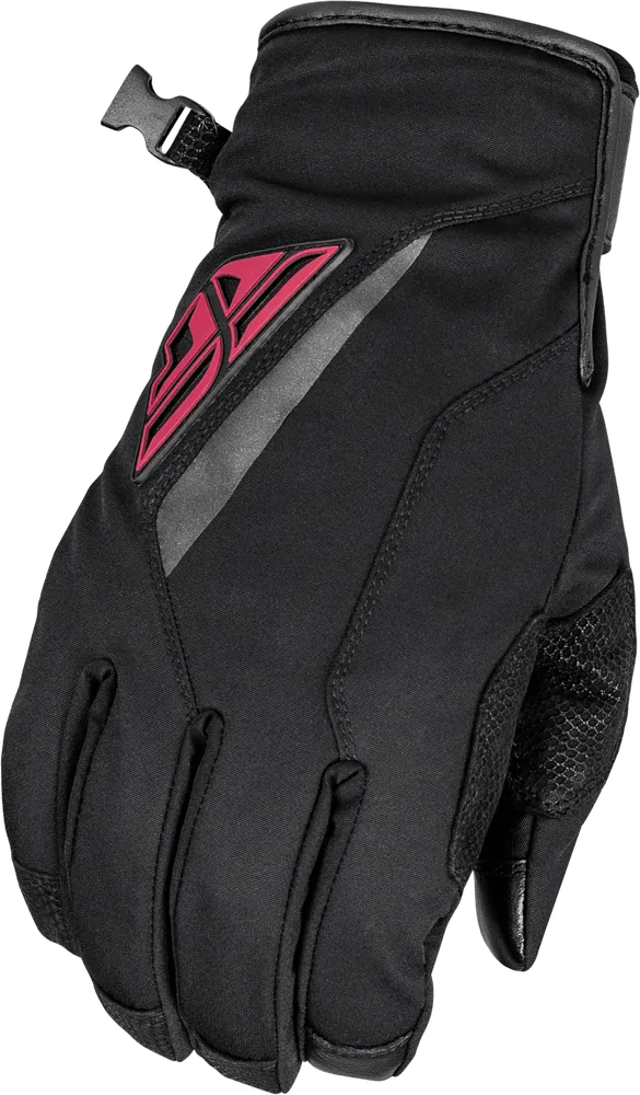 Fly Racing Title Long Gloves Black/Pink