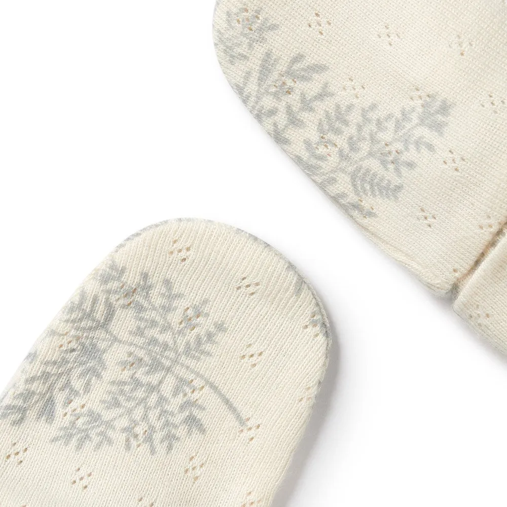 Forever Ferns Organic Pointelle Mittens