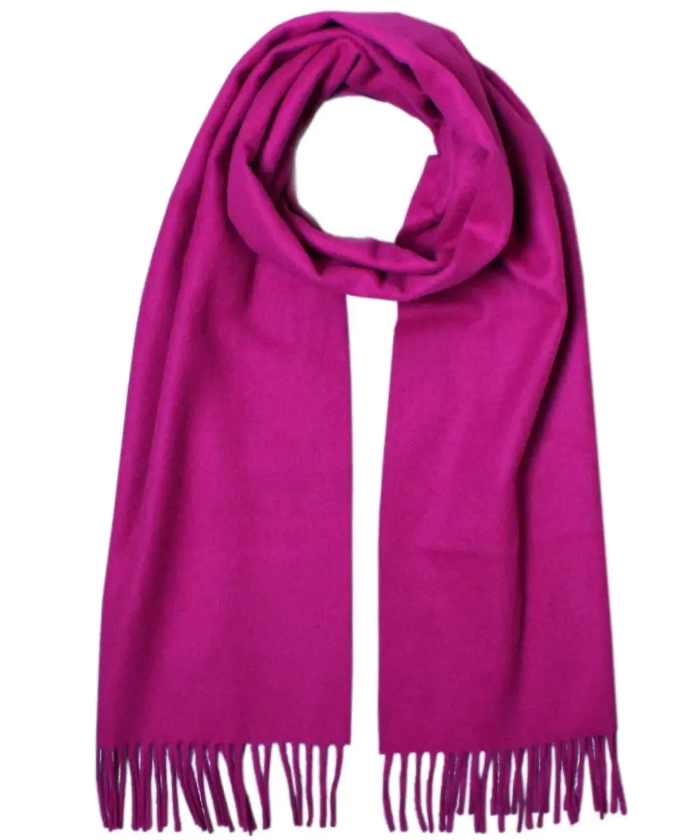 Fuchsia Pure Cashmere Scarf