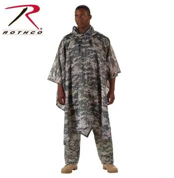 GI Type Military Rip-Stop Poncho