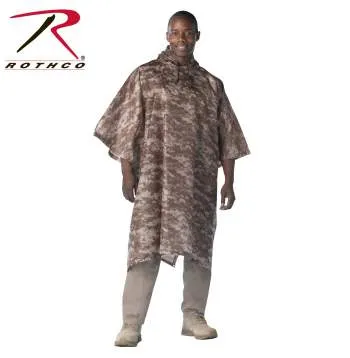 GI Type Military Rip-Stop Poncho