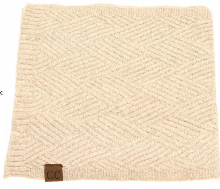 Heathered Scarf By C.C. Beanie Beige Mix