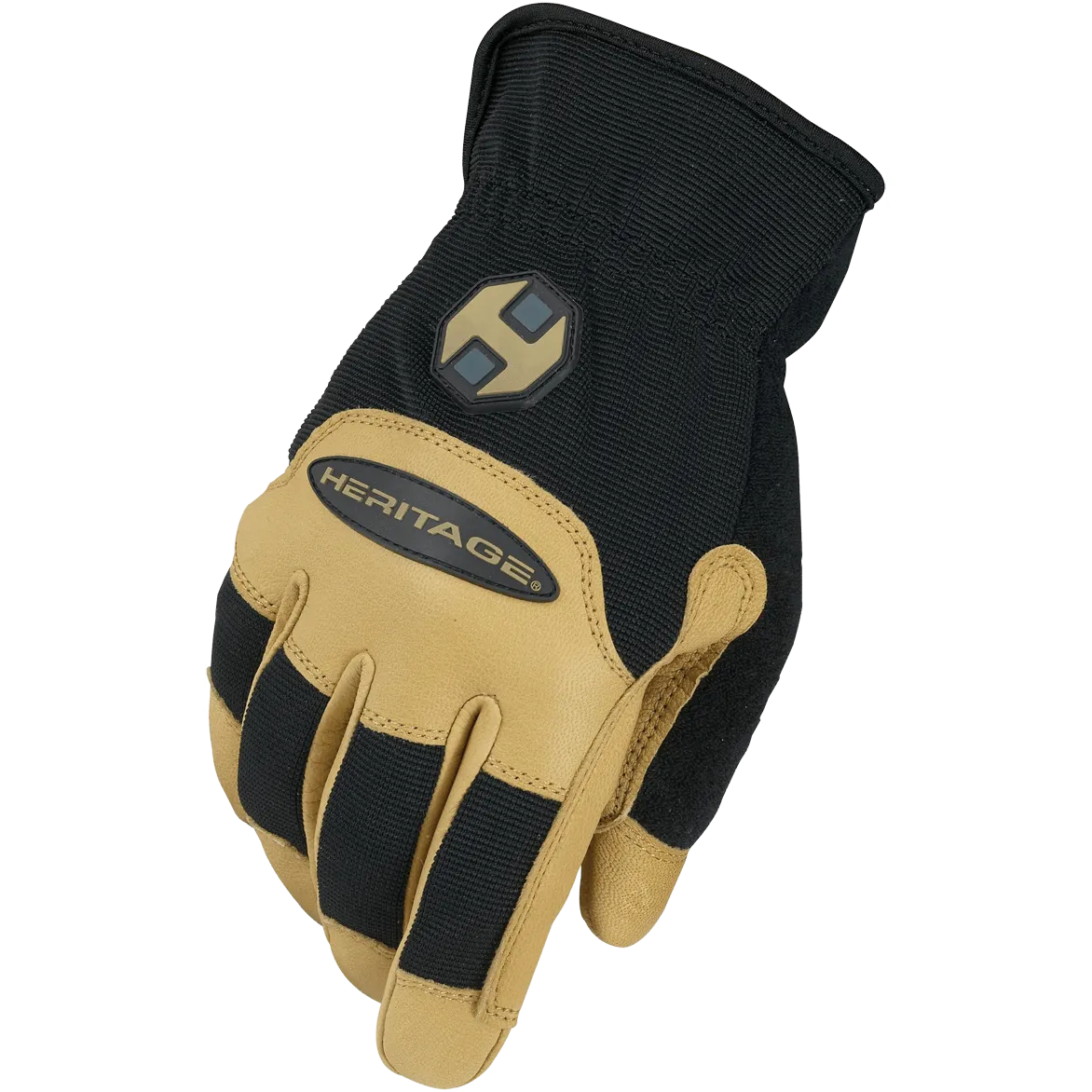 Heritage Stable Work Glove-Black/Tan