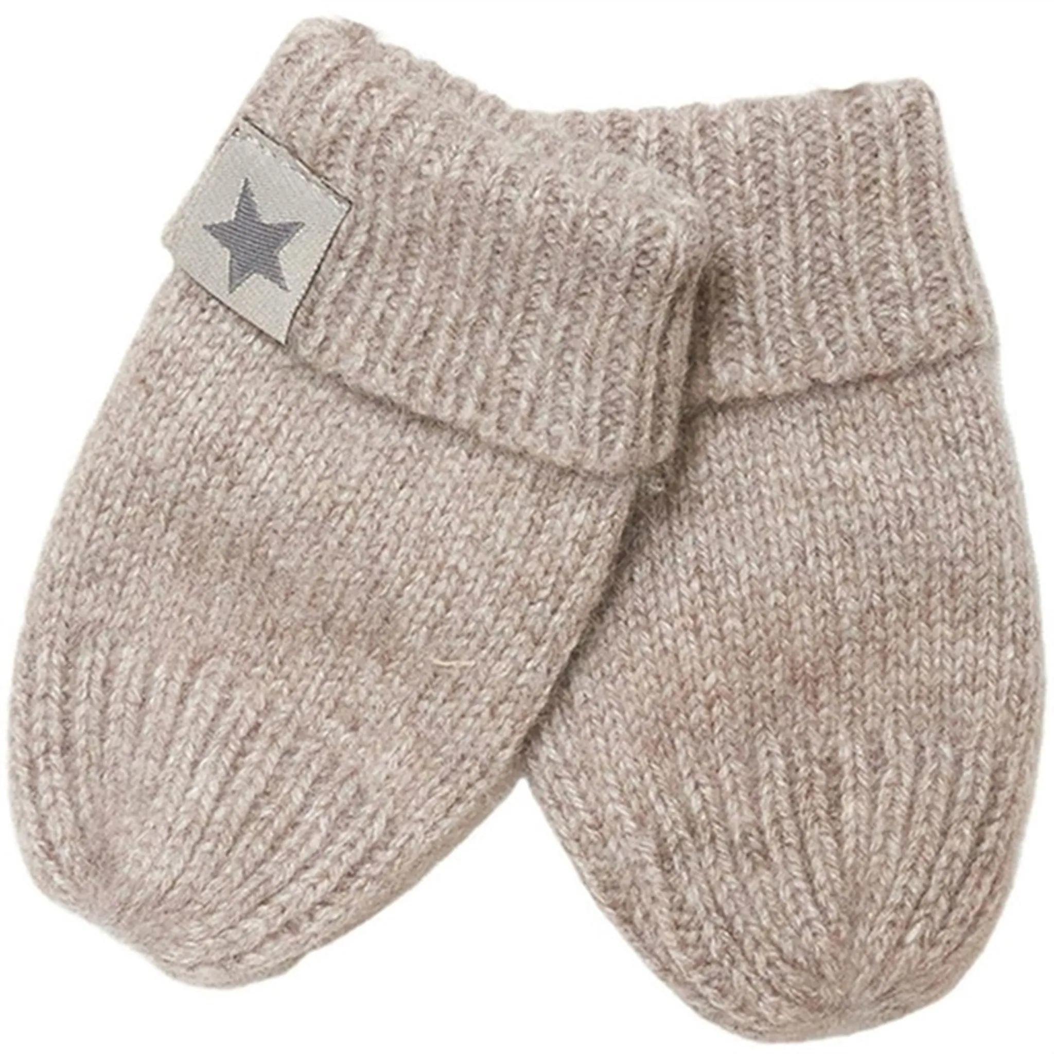 Huttelihut Mittens Wool Knit Soft Cash Camel