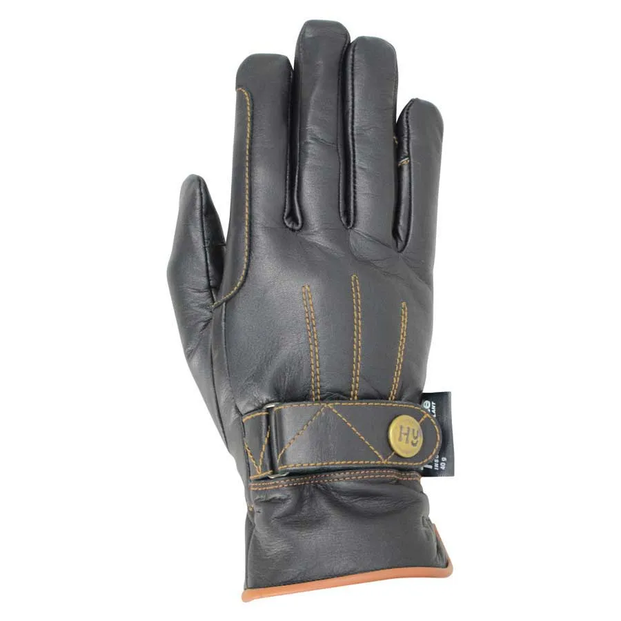 Hy Equestrian Thinsulate Leather Winter Riding Gloves