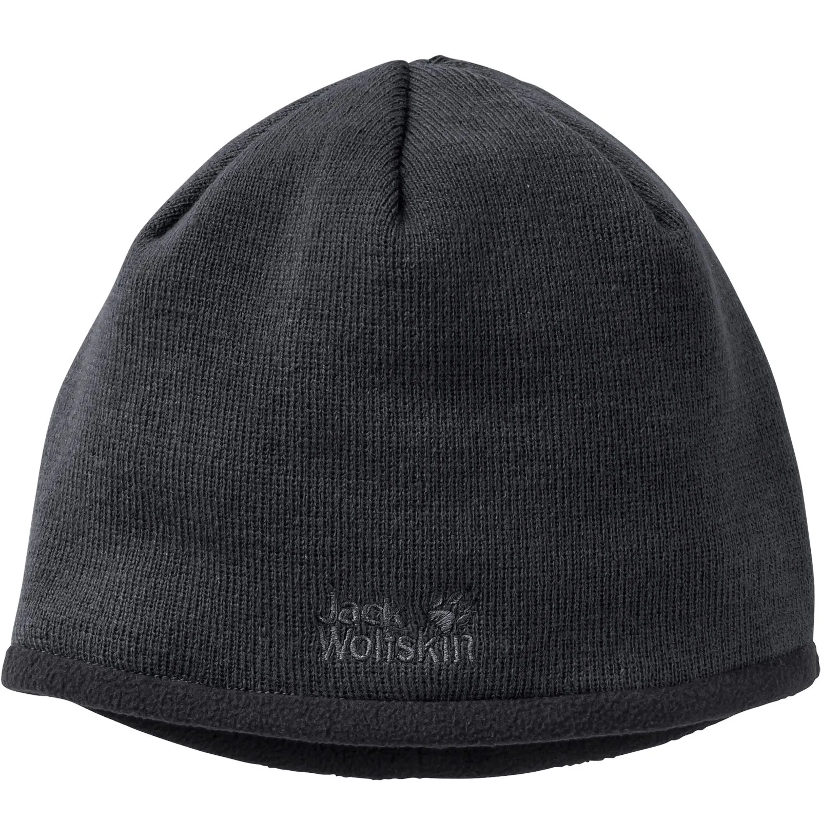 Jack Wolfskin Unisex Stormlock Logo Fleece Lined Beanie Hat