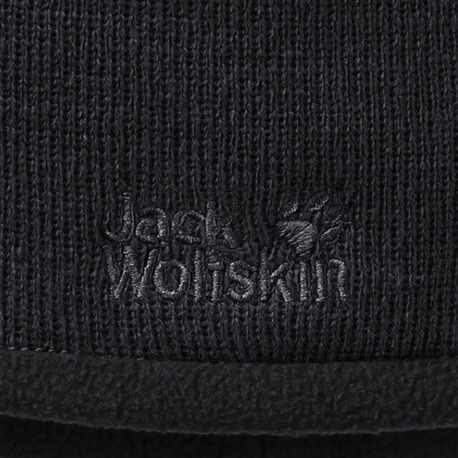 Jack Wolfskin Unisex Stormlock Logo Fleece Lined Beanie Hat