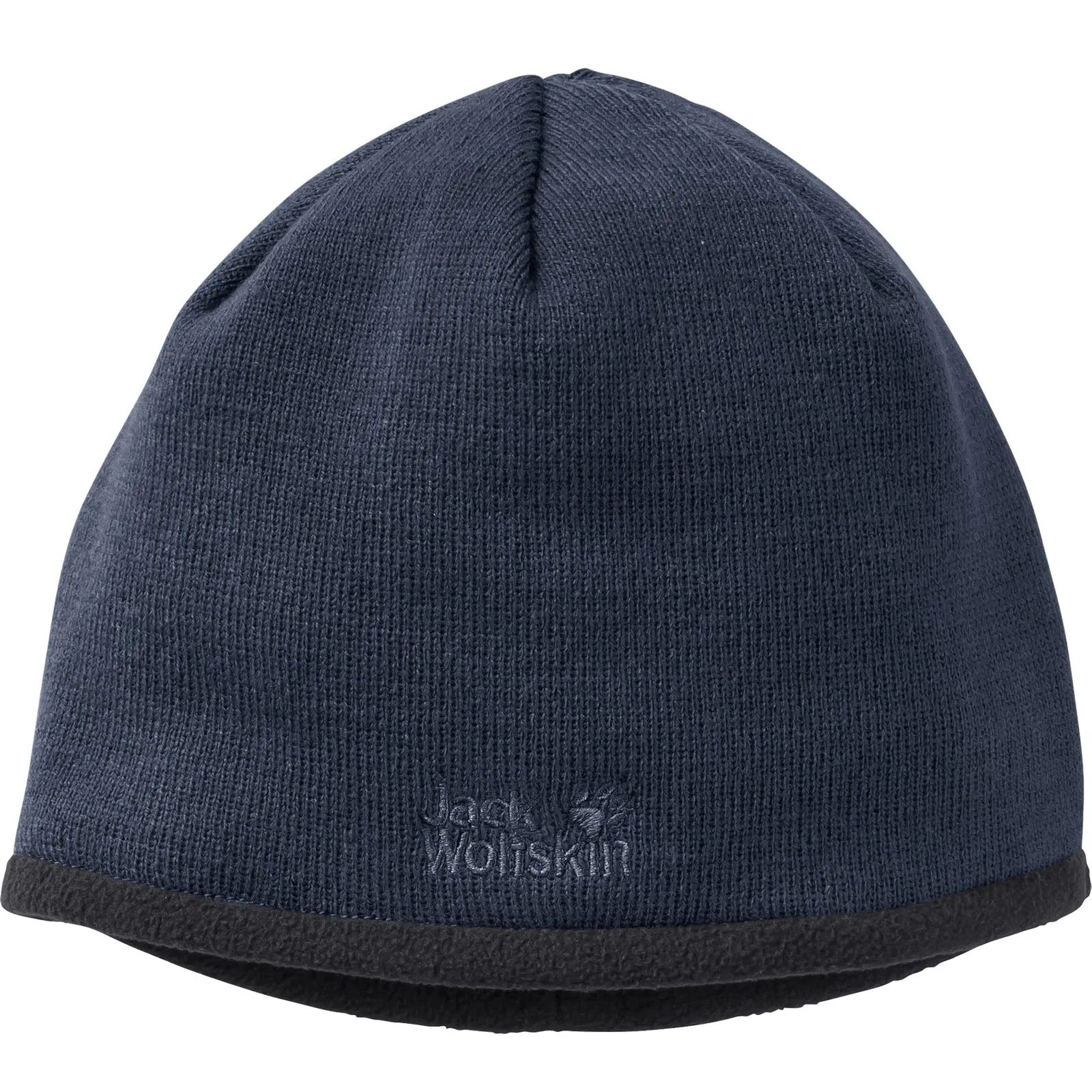 Jack Wolfskin Unisex Stormlock Logo Fleece Lined Beanie Hat