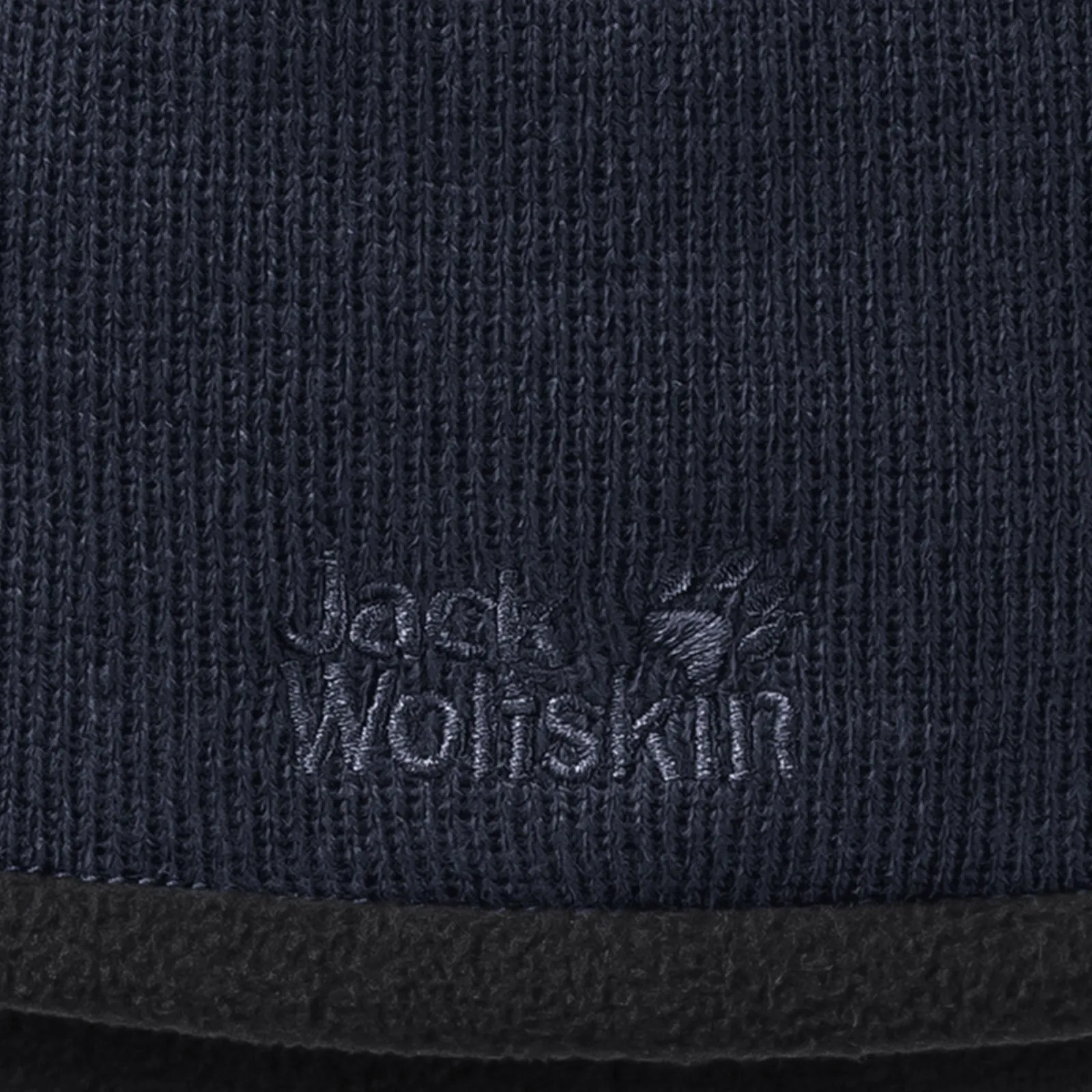 Jack Wolfskin Unisex Stormlock Logo Fleece Lined Beanie Hat