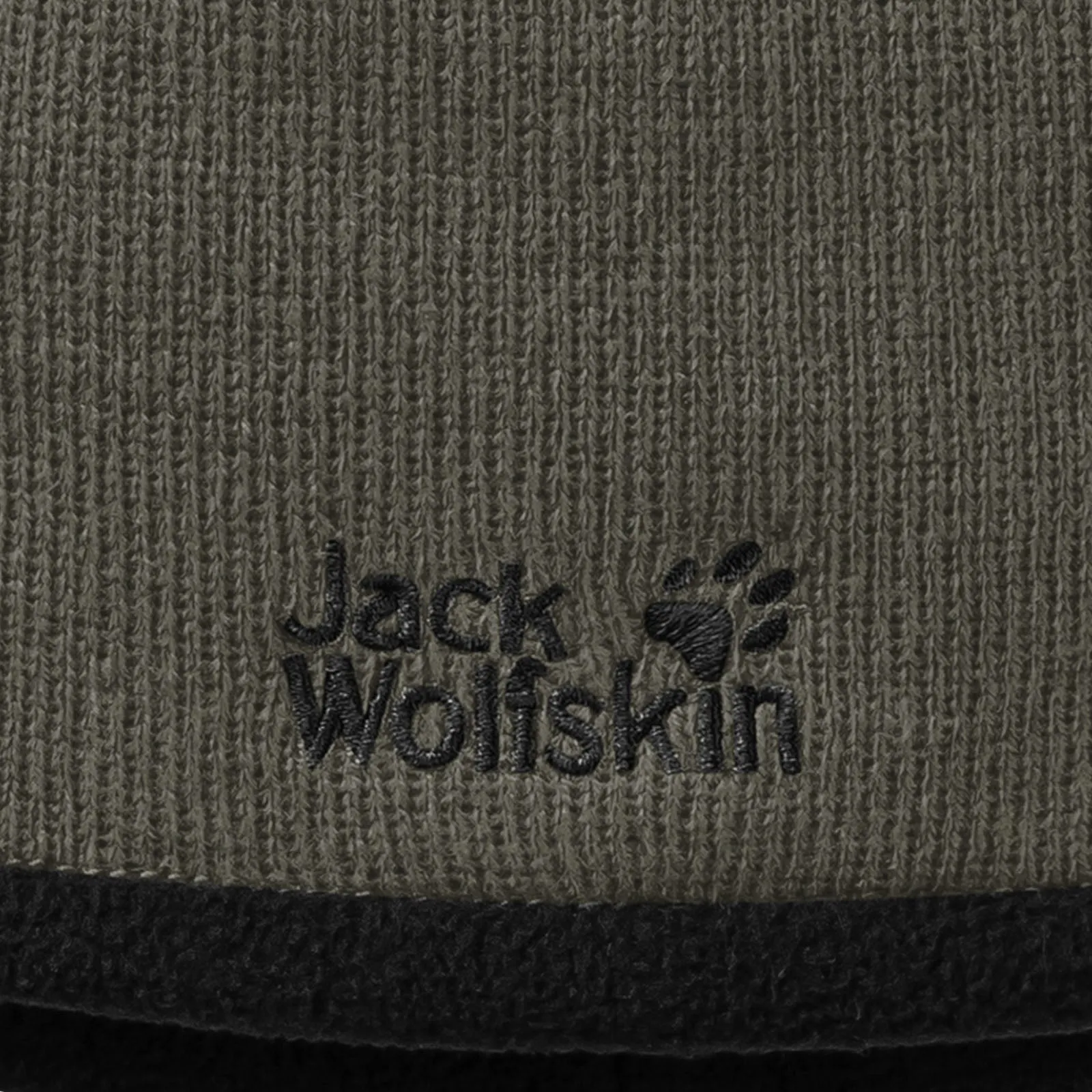 Jack Wolfskin Unisex Stormlock Logo Fleece Lined Beanie Hat