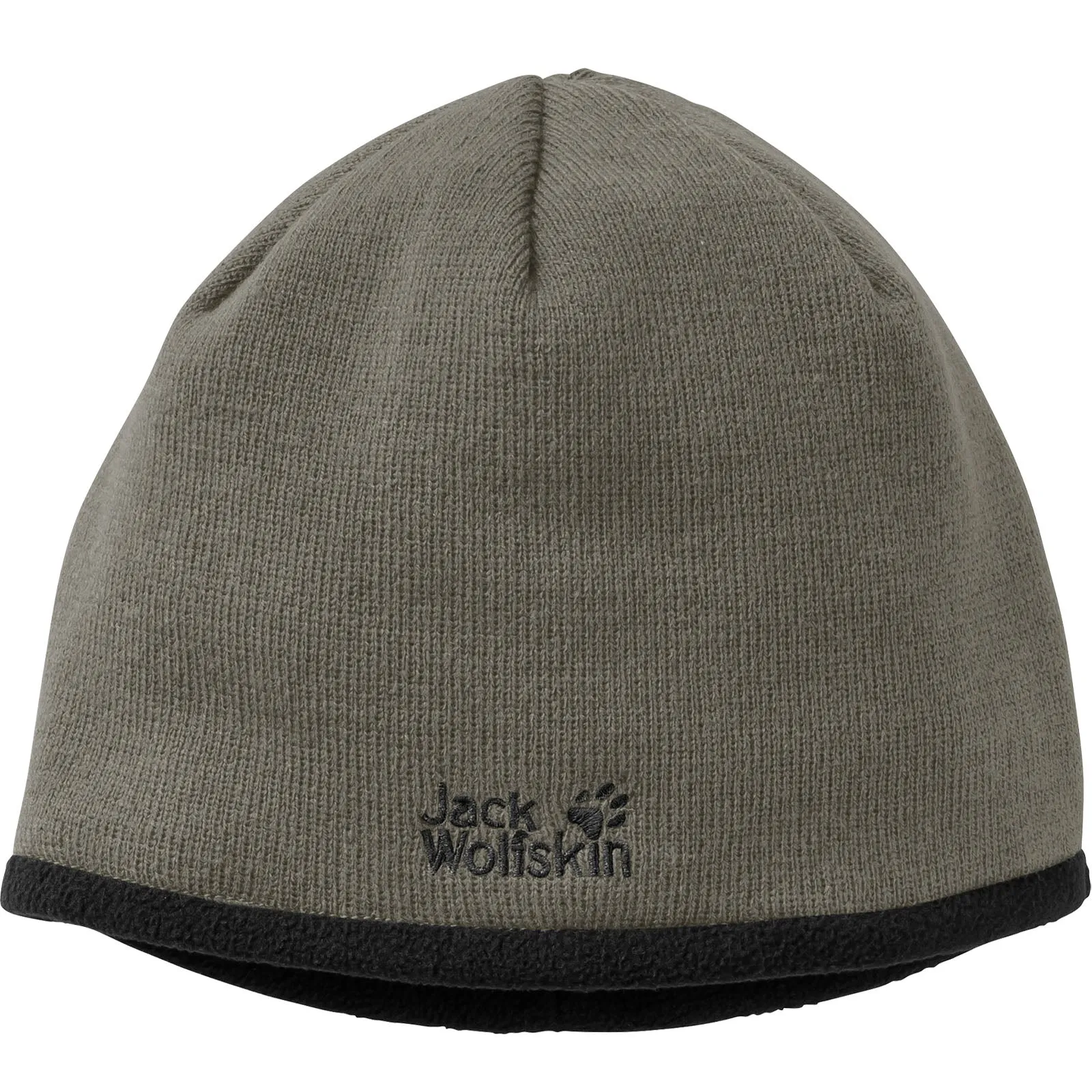 Jack Wolfskin Unisex Stormlock Logo Fleece Lined Beanie Hat