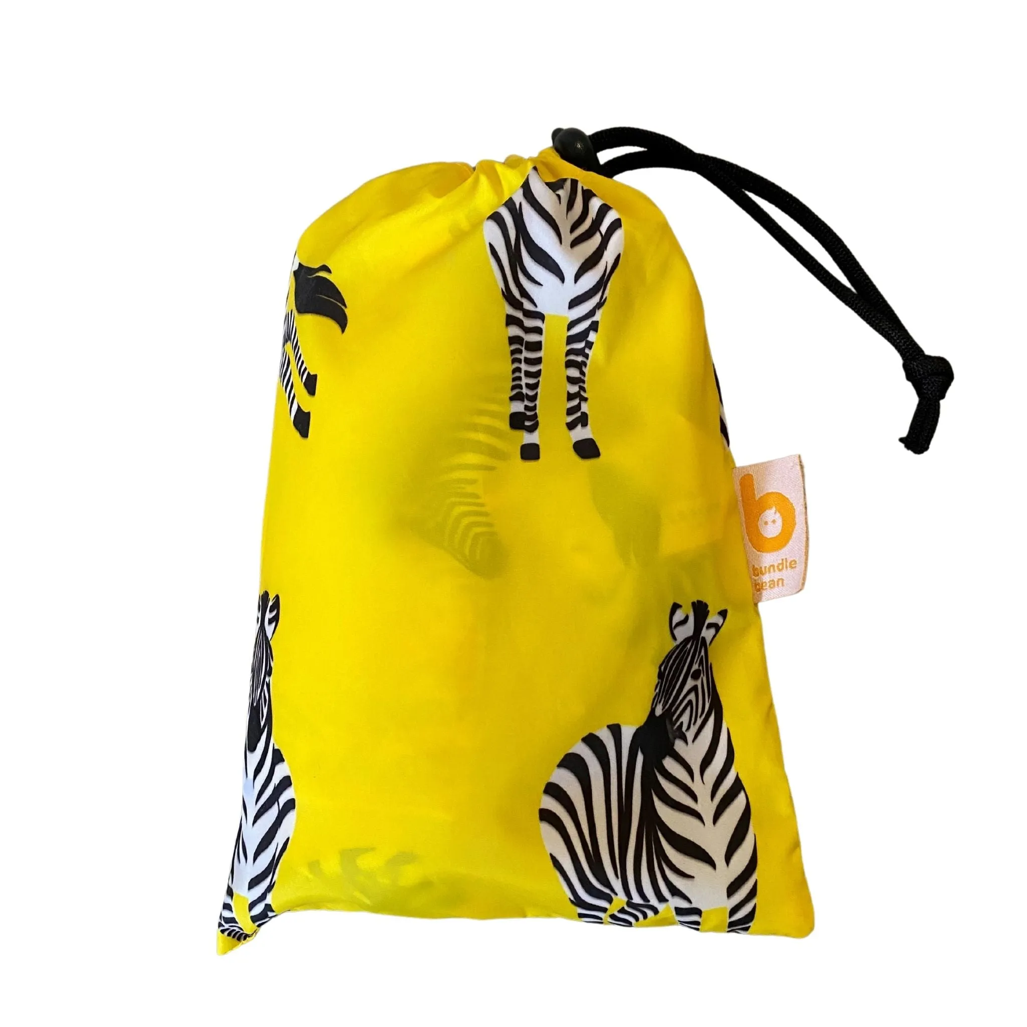 Kids Wheelchair Poncho - YELLOW ZEBRA