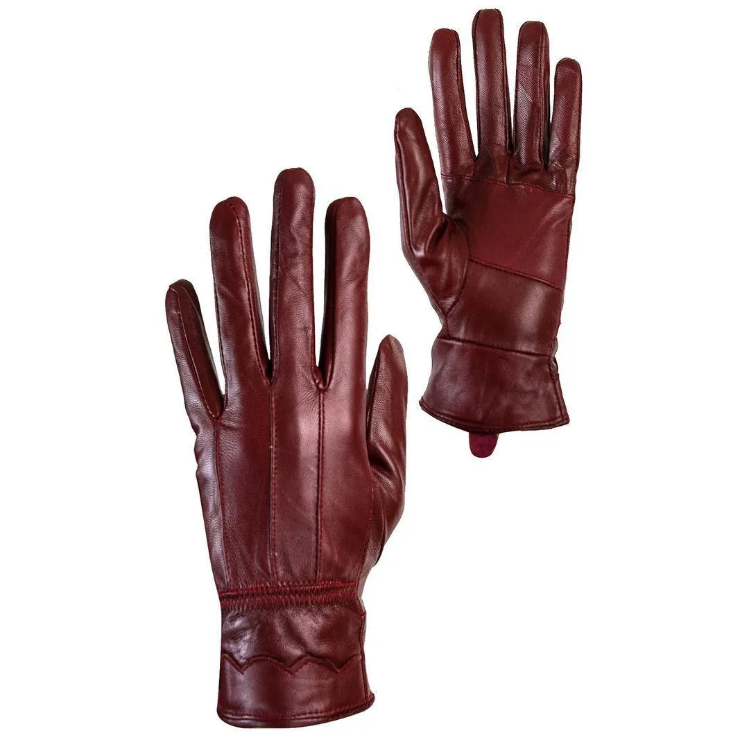 Ladies Womens Winter Quality Genuine Soft Leather Gloves Fur Lined Driving Warm