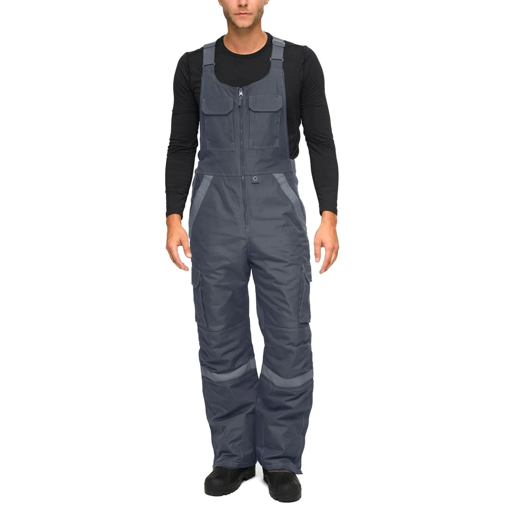 Men's Overalls Tundra Bib With Added Reflective Visibility