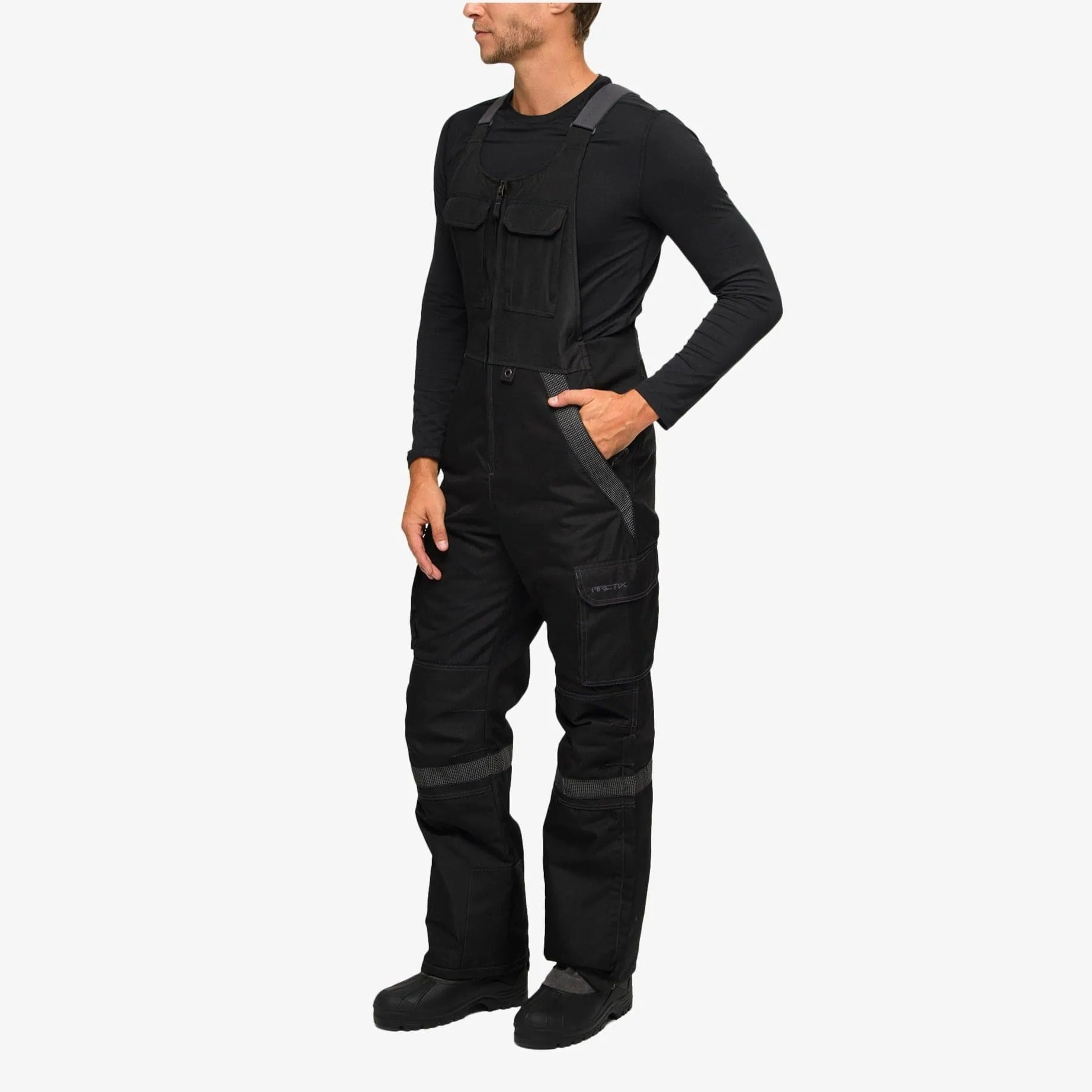 Men's Overalls Tundra Bib With Added Reflective Visibility