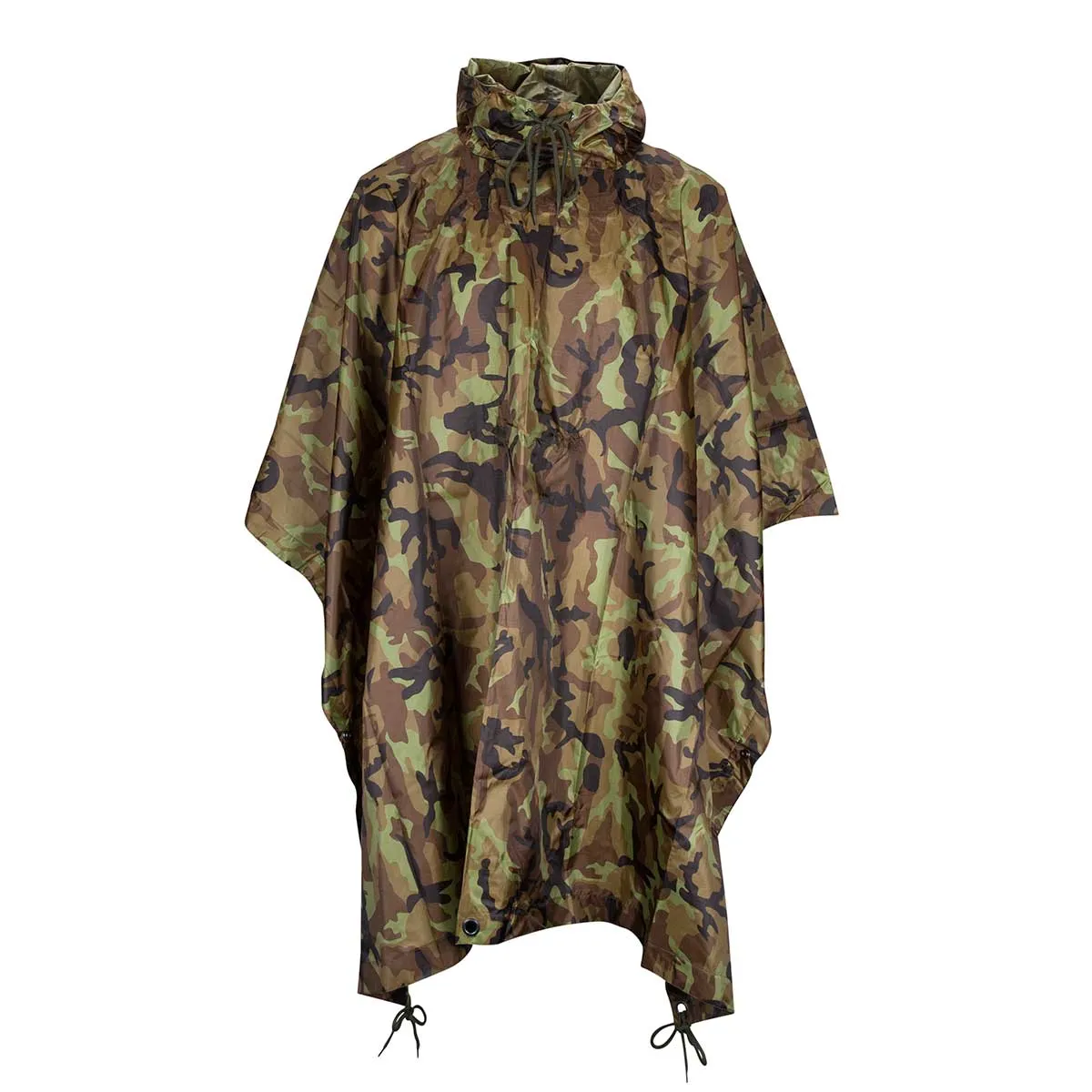 MFH Waterproof Ripstop Poncho Czech Woodland