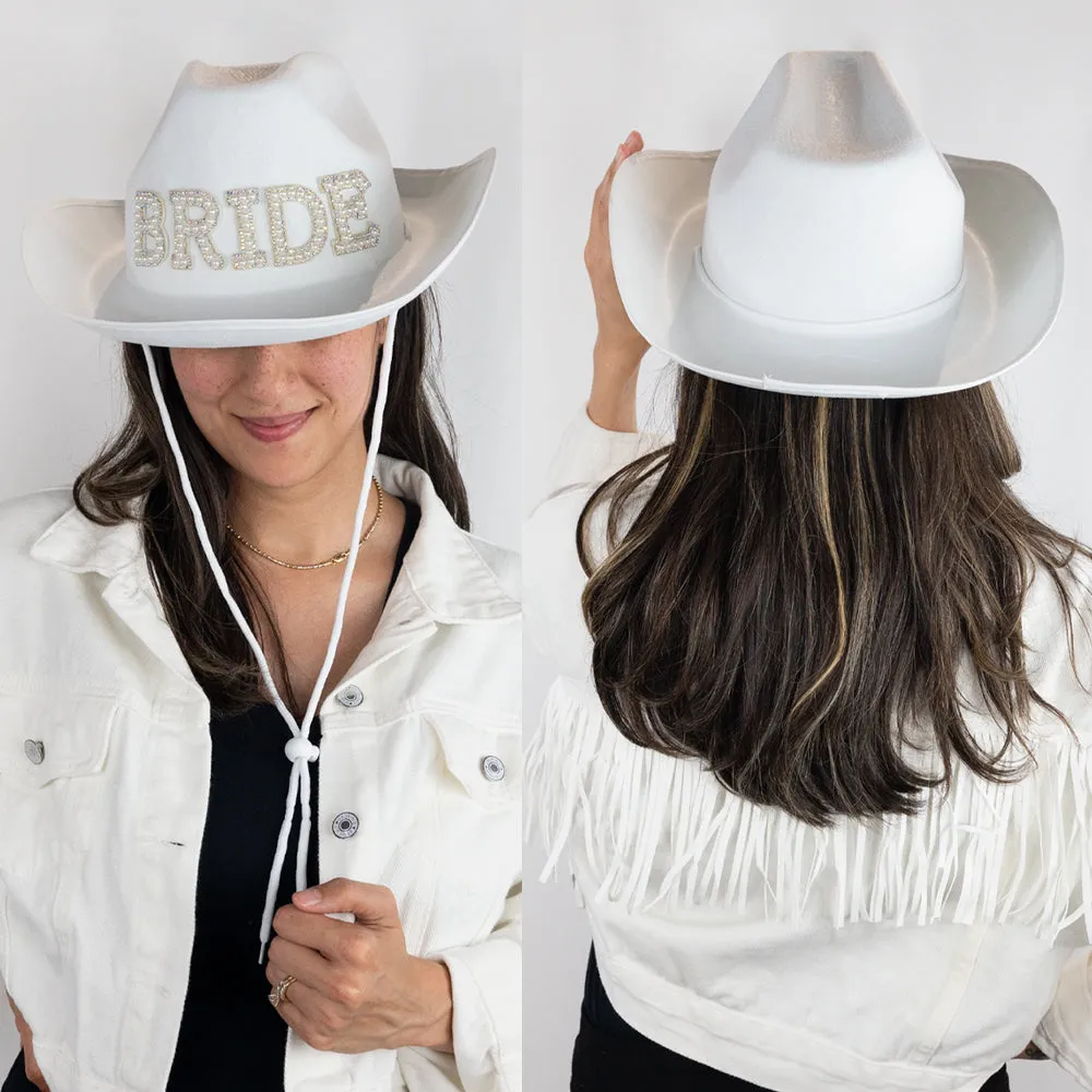 Pearl Bride Cowboy Hat