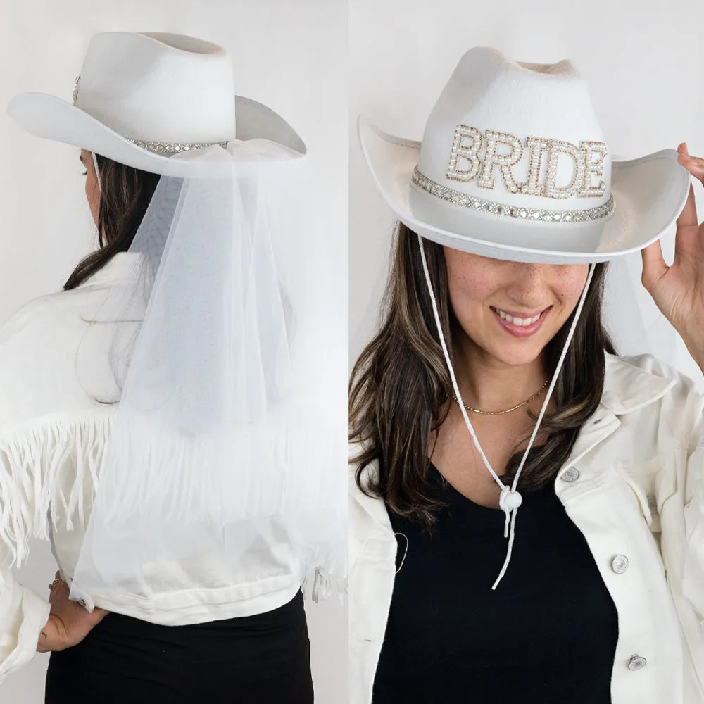 Pearl Bride Cowboy Hat