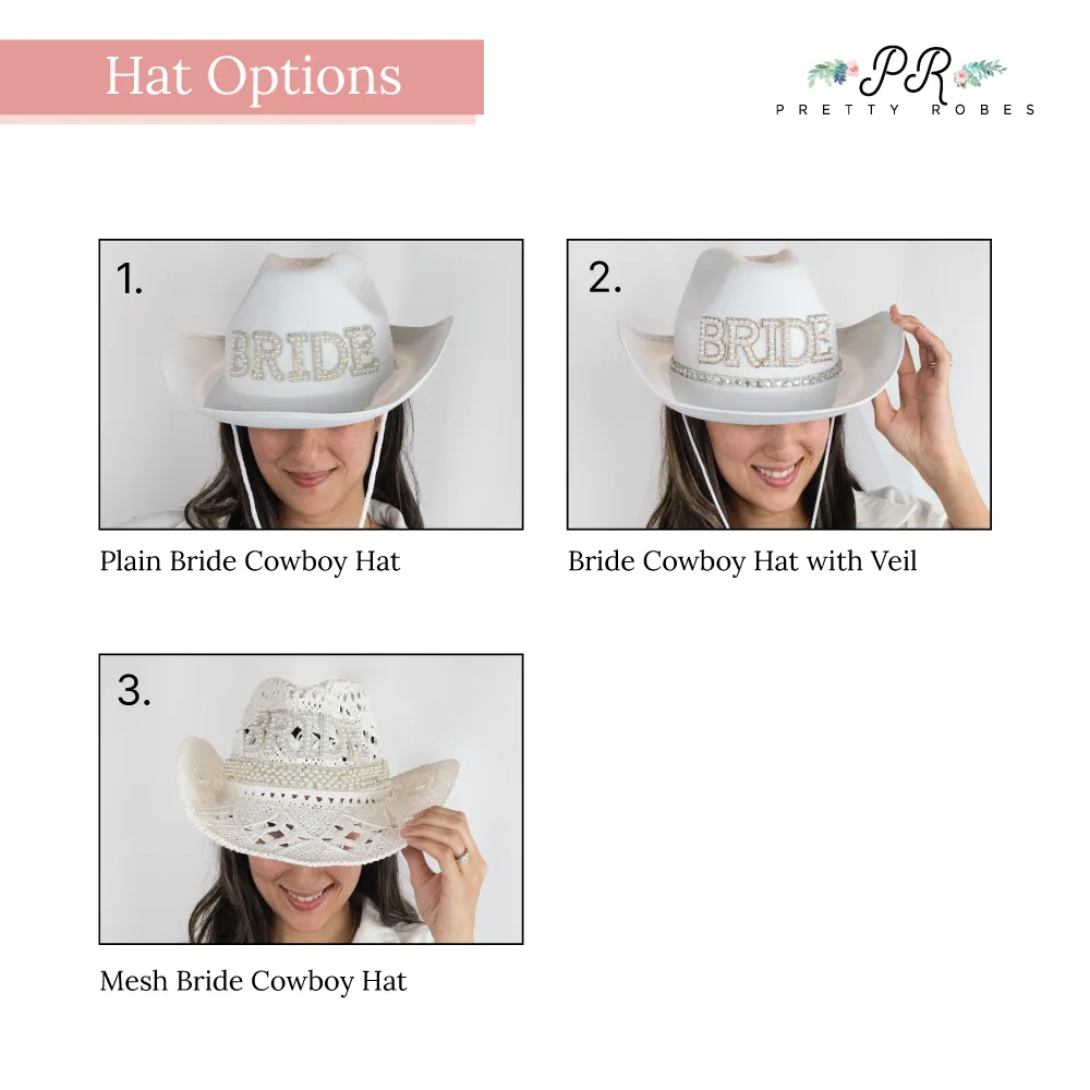 Pearl Bride Cowboy Hat