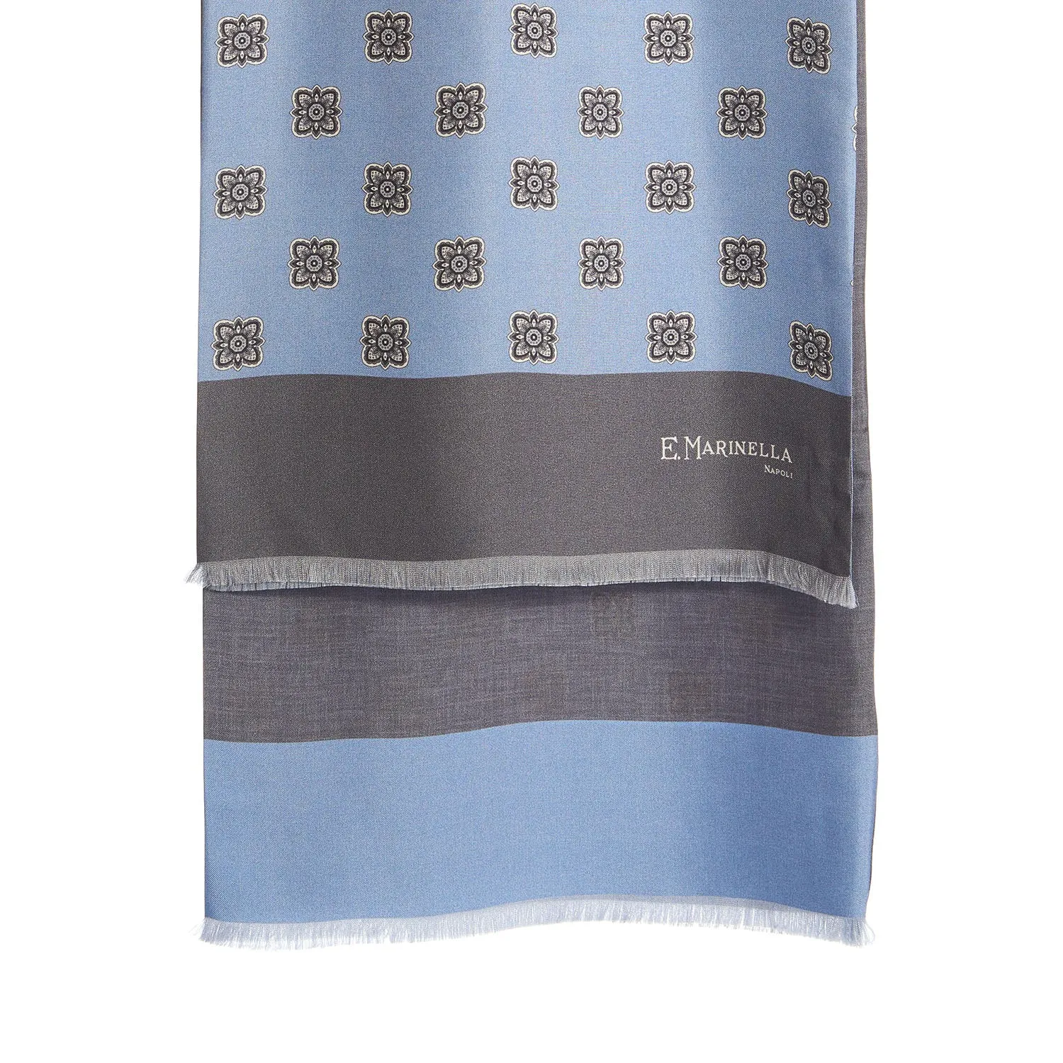 POWDER BLUE DOUBLE SILK SCARF