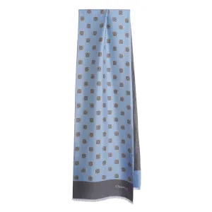 POWDER BLUE DOUBLE SILK SCARF