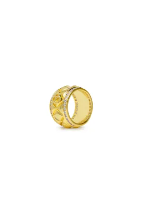 Selly Ring Brooch Gold